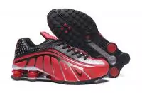 baskets nike shox r4 flywire red gray